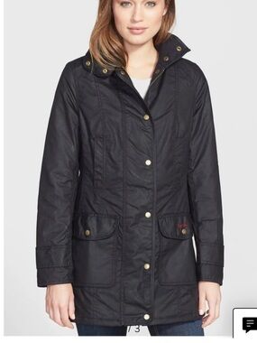 Barbour Squire Wax Jacket | Black 8